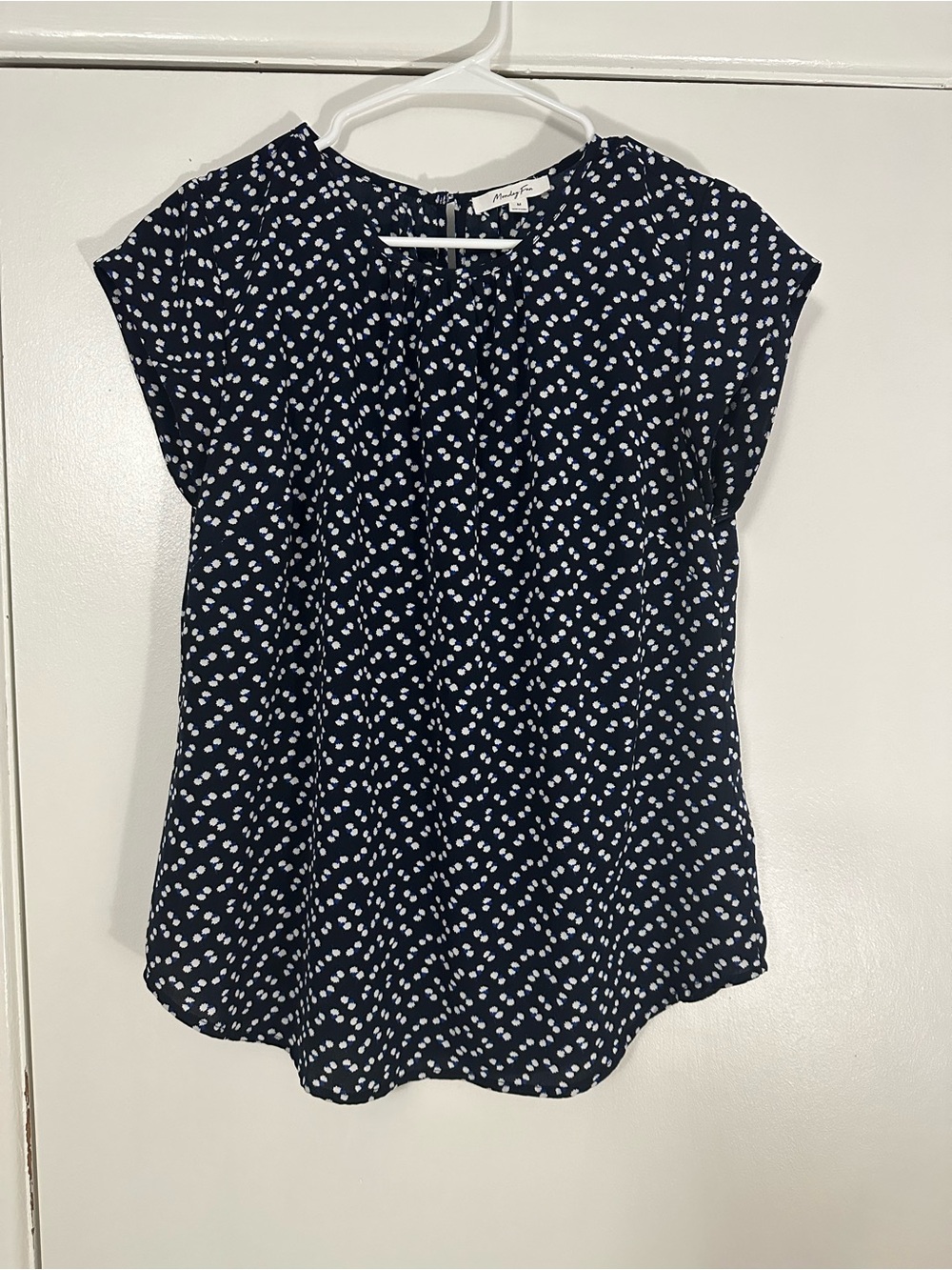 Women's Navy floral Blouse